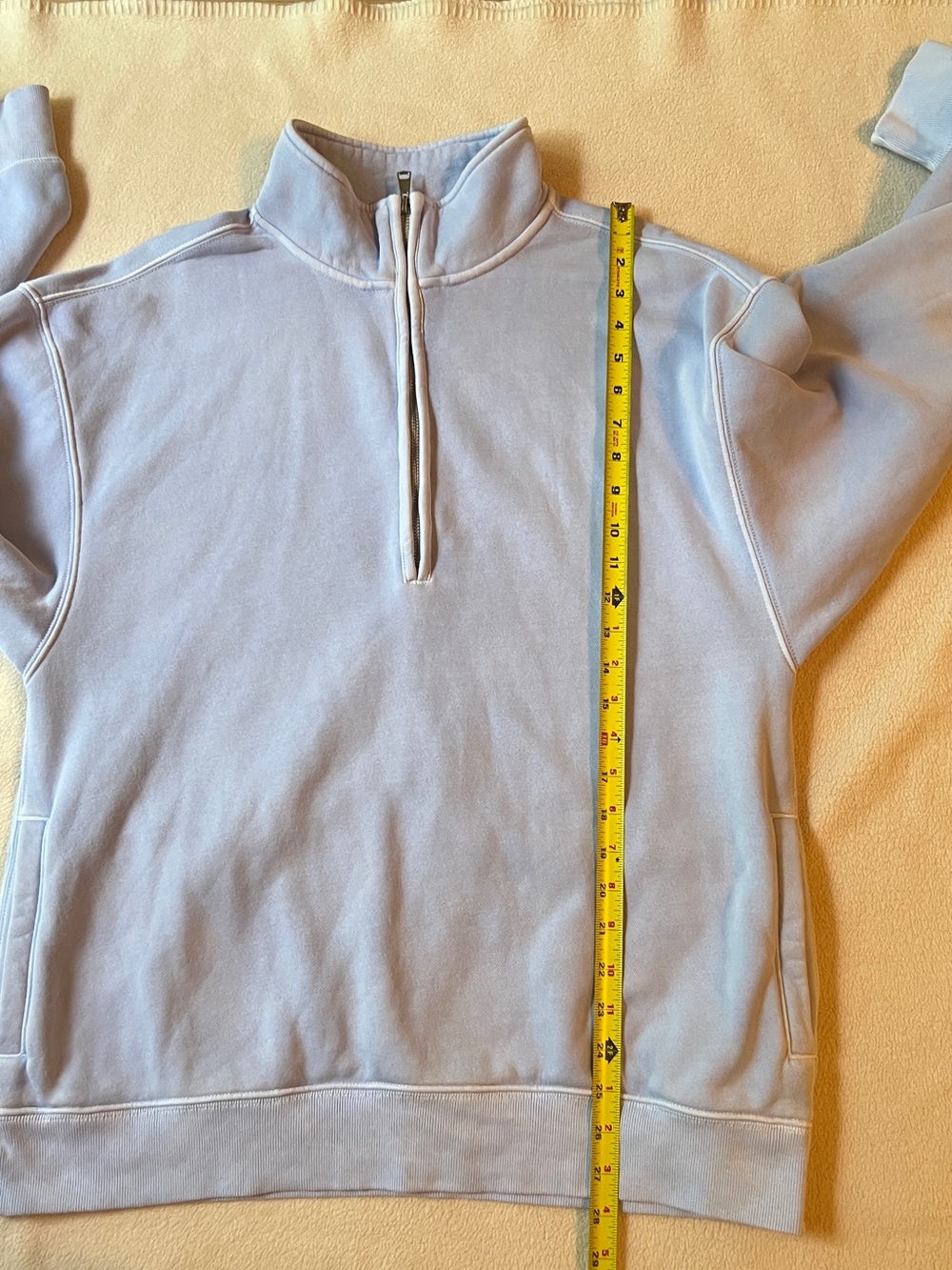 Abercrombie & Fitch Sunday Half Zip Sweatshirt Women’s M Sky Blue Pullover - Picture 9 of 14
